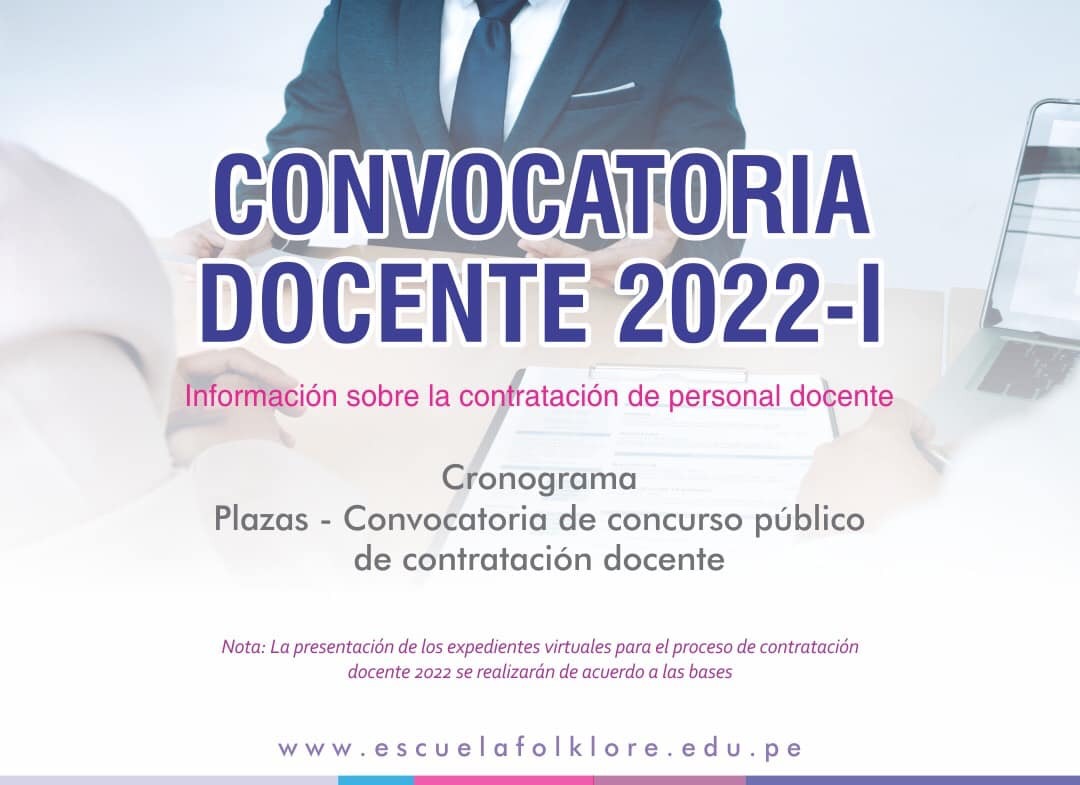 Convocatoria Docente 2022-I