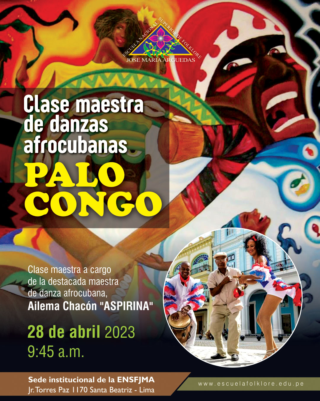 CLASE MAESTRA DE DANZA AFROCUBANA “PALO CONGO”