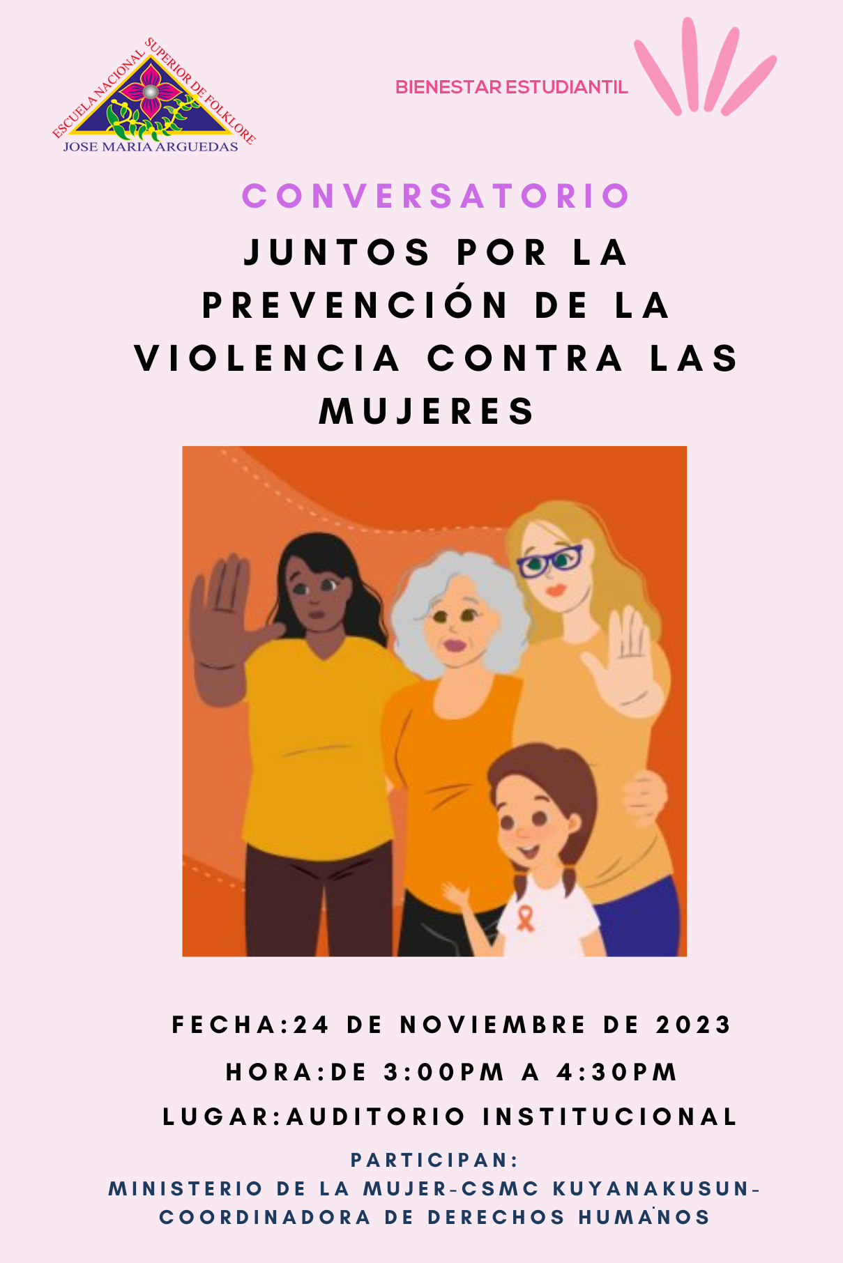 Conversatorio Juntos por la prevención de la violencia contra las Mujeres